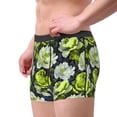 thumbnail image 4 of Balery Teal floral elegance Men's Boxer Briefs, Soft and Breathable Cotton Underwear with nylon Waistband-X-Large, 4 of 9