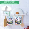 thumbnail image 4 of Yayeee Pot Holders Kitchen Heat Resistant with Pocket 7"x9.8" Cotton Oven Cooking Hot Pads, Abstract Mountain, 4 of 7