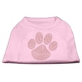 thumbnail image 4 of Pet Dog  Cat Shirt Rhinestone, "Orange Paw", 4 of 8