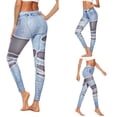 thumbnail image 3 of REALiKUN Womens Butt Lift Ruched Yoga Pants Sport Pants Workout Leggings Sexy High Waist Trousers Scrunch Butt Tight Blue S, 3 of 8
