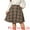 Brown, variant on Women's Plus Vintage Plaid Elastic A-Line Skirt with Pockets 2X Red Blue