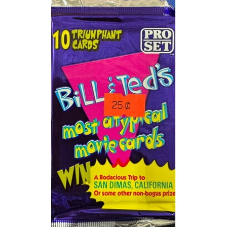 1 Pack of 10 Cards Bill & Ted's Most Atypical Movie Cards (1991 Pro Set)