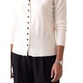 thumbnail image 5 of INSPIRE CHIC Womens Knit Cardigan Sweaters Long Sleeve V Neck Dressy Casual Office Tops Small White, 5 of 6