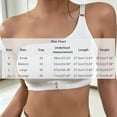 thumbnail image 3 of Women's Sports Bra One Shoulder Cozy Vest Workout Cute Yoga Gym 2026 Fall Bra Clothes White XL, 3 of 6