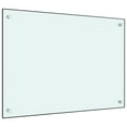 thumbnail image 1 of vidaXL Kitchen Backsplash White 70x50 cm Tempered Glass, 1 of 4