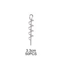thumbnail image 1 of 50Pcs Spring Lock Fishing Hook Centering Pin for Soft Lure Bait Worm Crank, 1 of 8