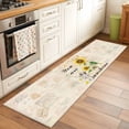 thumbnail image 2 of Kitchen Runner 2 x 6 Ft, Sunflower Non-Slip Residential Carpet, Vintage Botanical Indoor Crawling Mats Runner Rugs for Living Room/Dining Room/Bedroom, 2 of 8