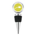 thumbnail image 1 of Yellow Plug Cable Charging Cable Pattern Bottle Stopper Stainless Steel Rubber Reusable, 1 of 4