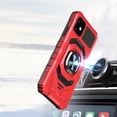 thumbnail image 2 of Kaleidio Case For iPhone 14 Pro Max (6.7") [Robotic Hybrid] Rugged Shockproof [Ring Stand] Magnetic Armor Impact Cover [Red/Black], 2 of 6