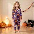 thumbnail image 5 of KPVEVIQ Girls Boys Halloween Pajamas Set Sleepwear Pumpkin Pjs Toddler Ghost Graphic Long Sleeve Jammies Kids Sleepwear,6-7 Y, 5 of 9