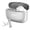 Silver/White, variant on Mixx StreamBuds Custom 3 TWS Bluetooth In-Ear Earbuds with Mics and Charging Case, Clear Voice Technology, up to 24 Hours Play Time, Silver/White