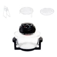 thumbnail image 4 of Freidora de aire freidora de aire caliente horno 12L grande visible compacto vidrio freidora eléctrica encimera freidora de aire para pollo a la Negro, 4 of 8