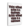 thumbnail image 2 of Inspirational Wall Art  Vision Without Action Motivation Wall Decor for Home Office Gym Inspiring Success Quote Print Ready to Hang Unframed, 2 of 13