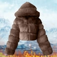 thumbnail image 3 of Women's Hooded Jacket Cozy Long Sleeve Winter Outerwear For Thermal Comfort And Style, 3 of 4