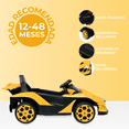 thumbnail image 3 of Carro Montable Eléctrico De Niños Aeiou B011 Apollo Sonido Amarillo, 3 of 5