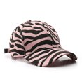 thumbnail image 1 of Clothing accessories Zebra Print Extended Brim Baseball Cap  Seasons Adjustable Buckle Sunscreen Unisex Cap for Running, 1 of 6