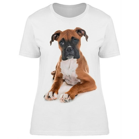 Puppy Boxer  T-Shirt Women -Image by Shutterstock, Female Large