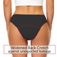 thumbnail image 4 of WILLBEST Seamless Underwear for Women Lady Breathable Absorbent Menstrual Mid Waist Underwear Leak Proof Four Layer Technology No More Disposable Pads Can Be Machine Hand Washed Uick Drying Panties, 4 of 8