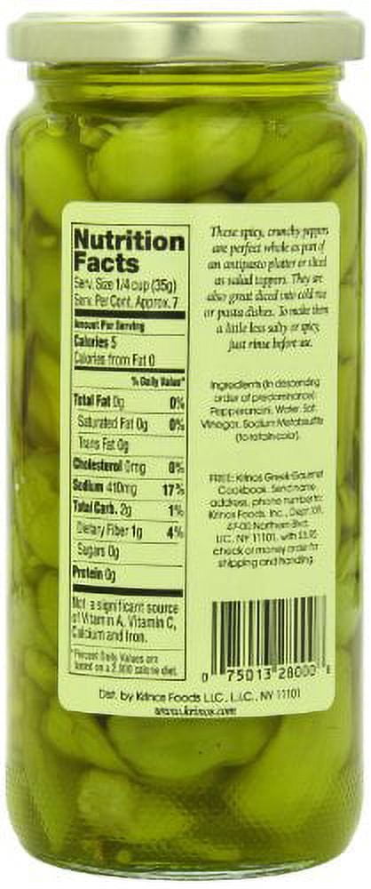 Krinos, Pepperoncini, 16 oz, (Pack of 6)