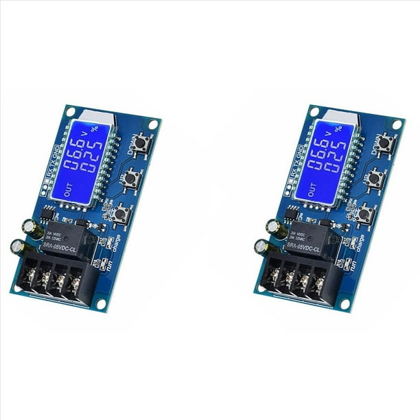 2X Módulo de Cargador de Batería de Litio y Plomo-Ácido 6-60 V 10 A Pantalla LCD Control de Protección Sobrecarga Placa de Carga Automática