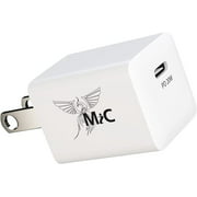 121MiC - 20W PD 3.0 USB-C Wall Charger/Power adapter, Electrical Safety Tested, White. Compatible with iPhone12/12