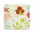 thumbnail image 2 of 15" L'Eau de Fleur Double-Sided Blue Tufted Butterfly Freedom Indoor Chair Cushion, 2 of 2
