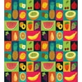 thumbnail image 3 of Ambesonne Retro Duvet Cover Sets, Pop Art Grunge Fruits, 2-Queen, Multicolor, 3 of 7