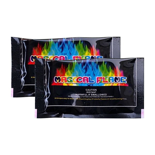 Magical Flames Fire Color Changing Packets - Fire Pit, Campfires, Outdoor Fireplaces - Hue-Changing Cosmic Flame Powder - Color Fire Camping Accessories for Kids & Adults