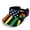 Rainbow Design for The American Flag, variant on Rainbow Design for The American Flag Lightweight Sports Sun Visor Hat for Travel Running, Empty Top Design UV Protection Sun Visor Cap