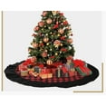 thumbnail image 4 of Gupgi Christmas Tree Skirt with Plaid Pattern, Farmhouse Decoration, 4 of 7