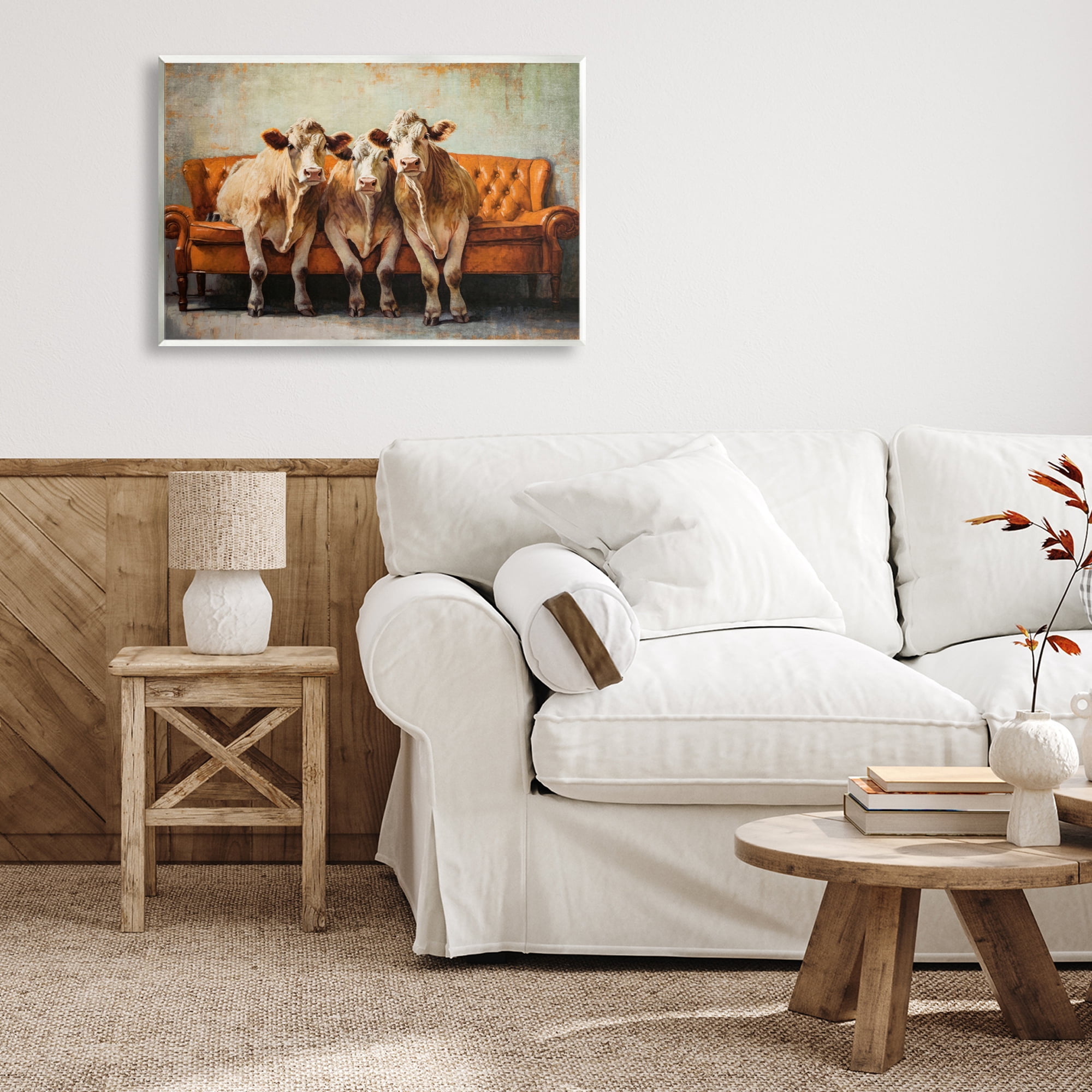 Stupell Industries Cows Just Chillin' Wall Plaque Art, design by Tina LeCour
