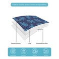 thumbnail image 4 of Quilt King Size Bedding Set, Monstera Leaves Print Reversible Summer Quilt 3 Pieces, Summer Tropical Plants Boho Blue Lightweight Bedspreads Coverlets with 2 Pillow Shams for All Seasons, 4 of 5