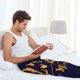 thumbnail image 5 of Fotbe 2025 Happy New Year 3 Pantalones de Pijama para Hombre, Pantalones de Dormir, Pantalones de Casa con Cintura Ajustable y Bolsillos-X-Large, 5 of 6