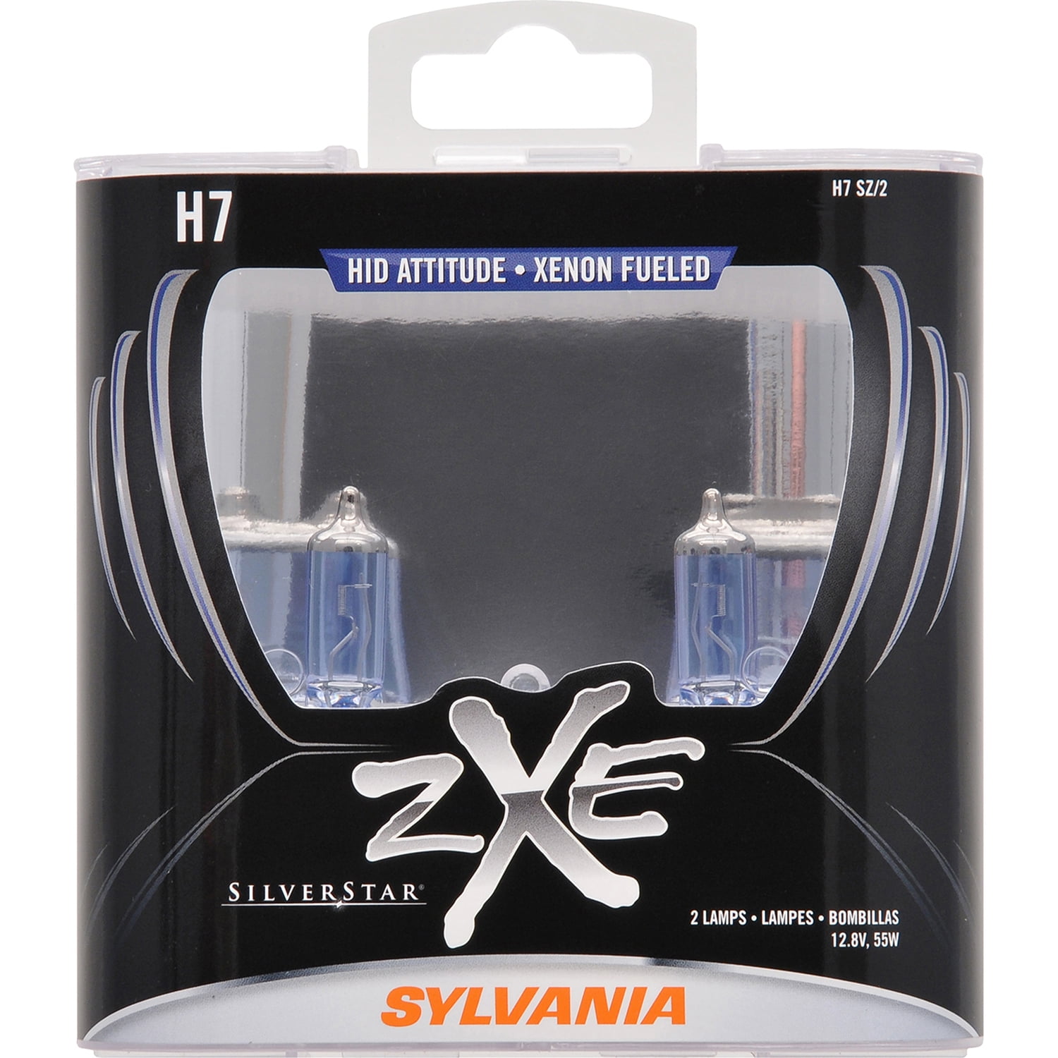 2-PK SYLVANIA H7 64210 SilverStar Ultra High Performance Halogen Headlight Bulb 