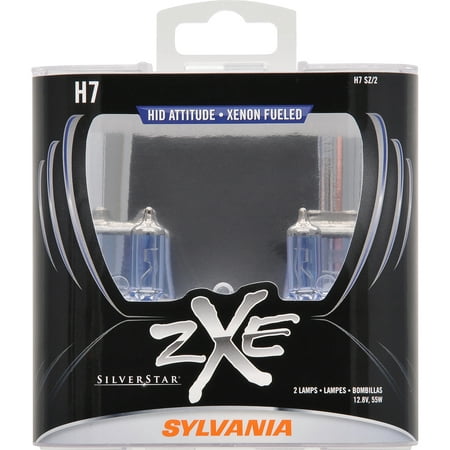 SYLVANIA H7 SilverStar zXe Halogen Headlight Bulb, Pack of