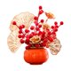 thumbnail image 3 of Decoración de año Nuevo Chino, centro de mesa de flores artificiales en maceta, decoración festiva, bendición decorativa para dormitorio, gabinete del Estilo A Macarena Cesta china, 3 of 8