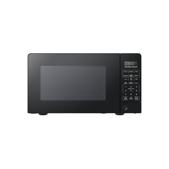 Hamilton Beach 0.7 cu ft 700W Compact Size Microwave with Child Safety Lock, Black