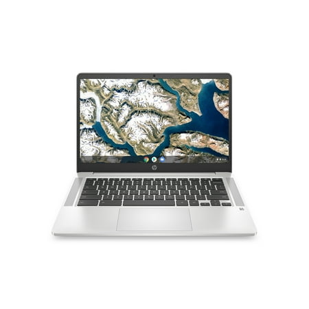HP 14" HD Chromebook Laptop, Intel Pentium N5000, 4GB RAM, 64 GB eMMC, Silver, 14a-na0131wm