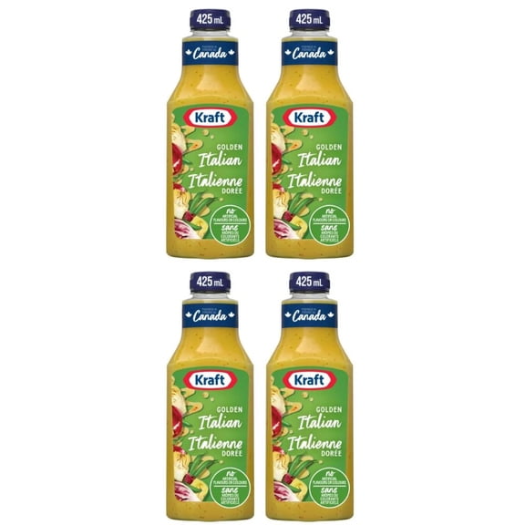 Kraft Golden Italian Salad Dressing, 425ml (4 Pack)