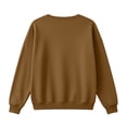 thumbnail image 5 of TARIENDY Cropped Sweatshirt for Women Lightweight Long Sleeve V Neck Pullover Tops Fashion Fall Casual Sweatshirts Brown S, 5 of 7