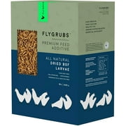 FLYGRUBS Black Soldier Fly Larvae Treats (10 lb) - More Calcium - Poultry Feed for Chickens, Ducks, Birds