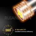 thumbnail image 4 of Ruiandsion P13.5S 10-60V(12V 18V 24V 30V 36V 42V 48V) White LED Bulb Replacement for Bicycle Headlight Camping Outdoor Low Voltage Light,Pack-2, 4 of 8