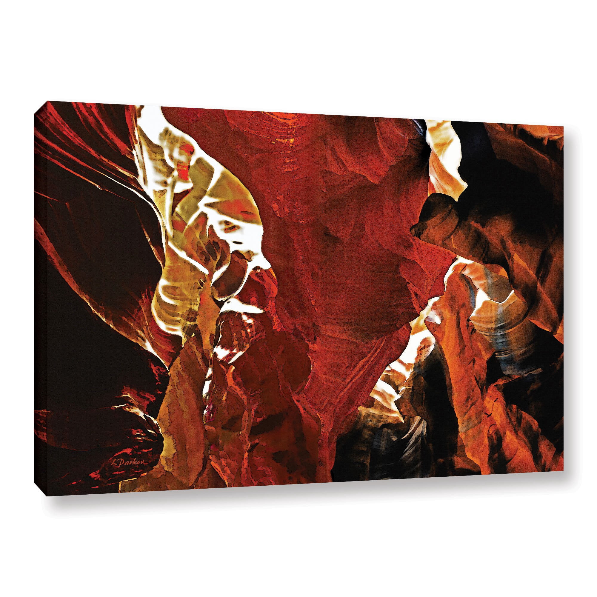 ArtWall Linda Parker "Slot Canyon Light From Above 6" Gallery-wrapped Canvas
