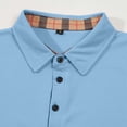 thumbnail image 6 of Men's Regular Fit Cotton Business Casual Shirt Solid Short Sleeve Button Down Dress Shirts, 6 of 8