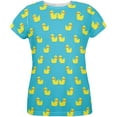 thumbnail image 1 of 8 Bit Rubber Ducks All Over Womens T-Shirt - 2X-Large, 1 of 2