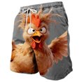 thumbnail image 4 of Xdegoge Novelty Swim Trunks for Men Quick Dry Funny 3D Graphic Board Shorts Animal Print Beach Wear with Drawstring Elastic Waist Casual Summer Surfing Bathing Suits, 4 of 5