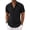 Black, variant on RICHCOIN Men's Linen Shirts Short Sleeve Casual Shirts Button Down Shirt for Men Summer Beach Wedding Dress Shirt