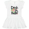 thumbnail image 3 of Inktastic Deck the Halls Christmas Ornament Girls Toddler Dress, 3 of 5