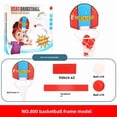 thumbnail image 1 of Indoor Kids' Inflatable Plastic Basketball Hoop Set: Creative Head-Mounted Shooting Toy for Active Play, Motor Skill Development & Family Fun – Durable Sports Entertainment for Children, Ideal, 1 of 6