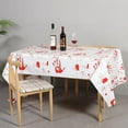 thumbnail image 4 of Matoen Halloween Bloody Handprint Tablecloth, Halloween Table Cloth Disposable Rectangle Table Decorations Indoor, Halloween Table Covers for Halloween Party Outdoor Decor, 4 of 9